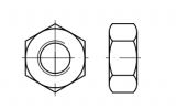 100 Stück Sechskantmuttern DIN 934 - Güteklasse 10 - verzinkt - M 8 x 1 (mit metrischem Feingewinde)